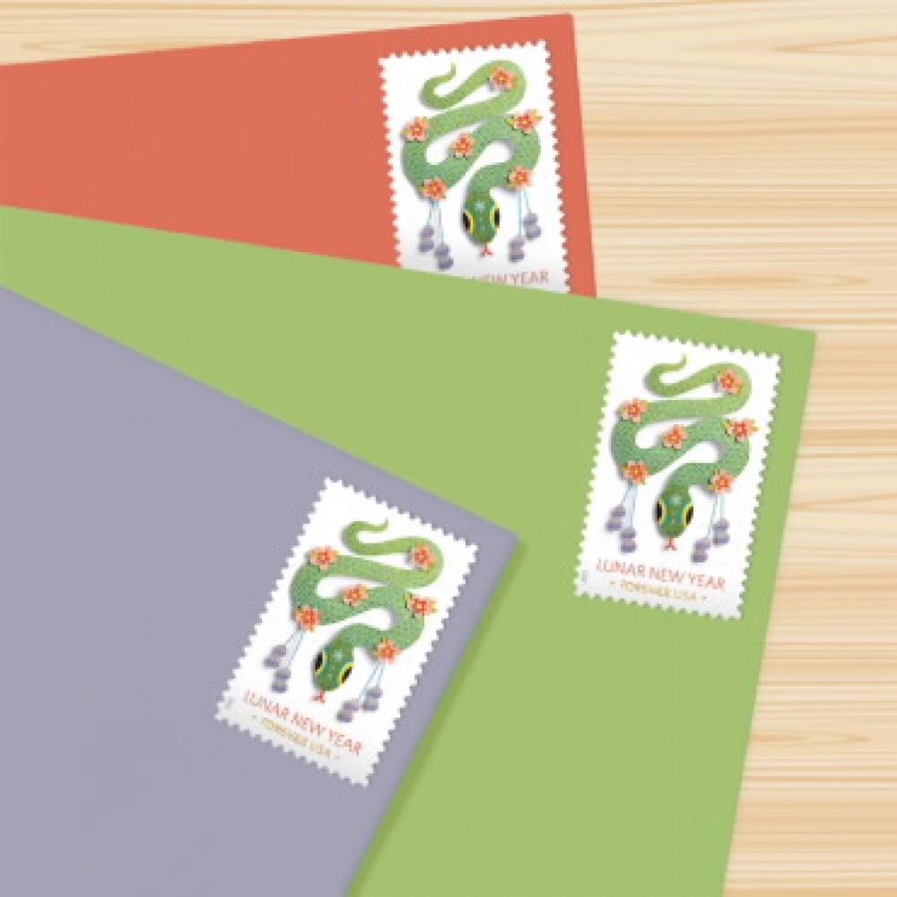 2025 Lunar New Year: Year of the SnakeStamps, Sheet of 20 Forever